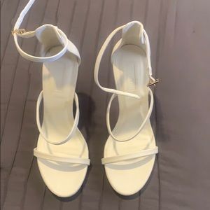 White Forever 21 heels.